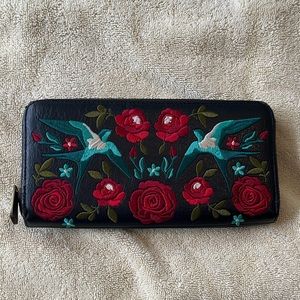 Loungefly swallow and roses wallet